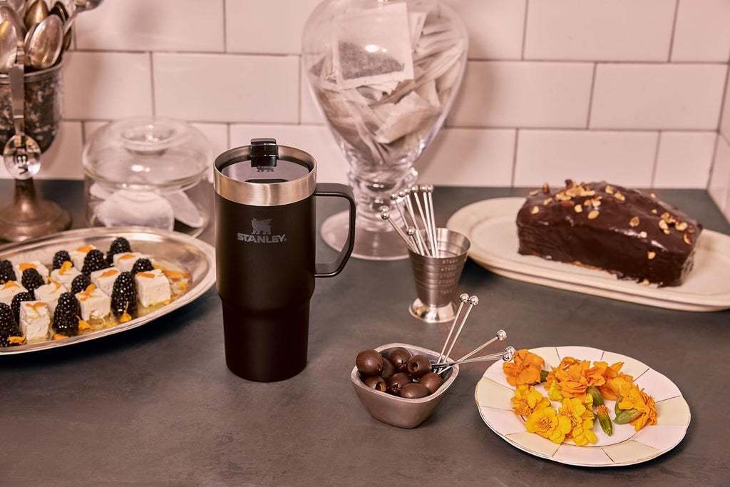 STANLEY Everyday Suburban Mug - 24 oz Insulated Stainless Steel Coffee Cup with Drink Through Lid | BPA-Free | Frost