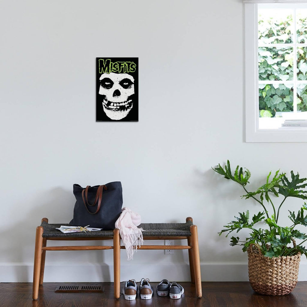 Misfits - Classic Fiend Splatter Wall Poster, 34L" x 22.4W", White Framed Version