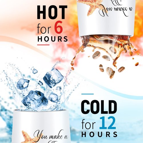 Set of 10 Thank You Gifts You Make a Difference Gift Employee Appreciation Gifts Bulk 12oz Stainless Steel Tumbler Cup Starfish Cards for Social Worker Volunteer Staff Secretary Nurse