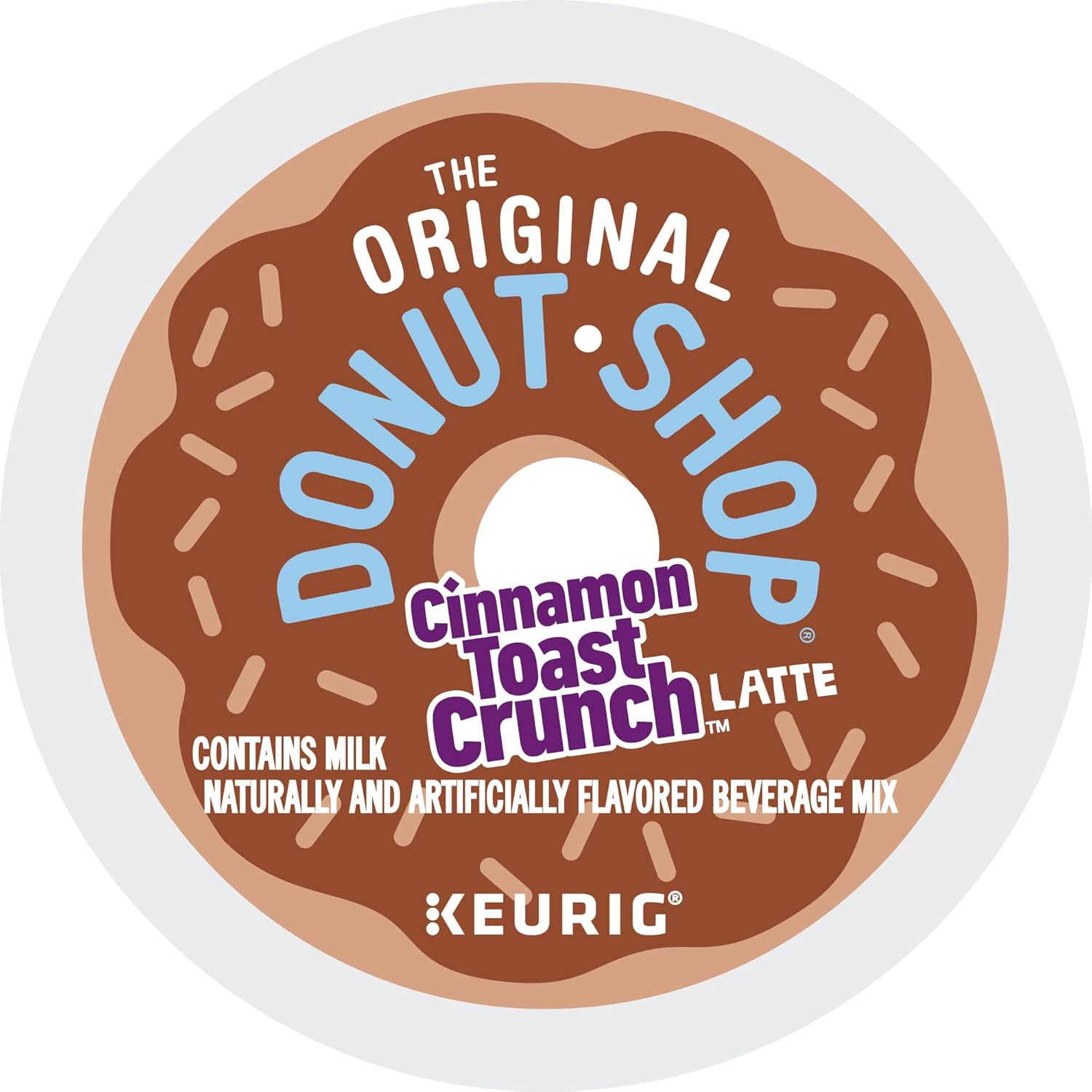 Original Donut Shop Cinnamon Toast Crunch Latte K-Cup Pods - One-Step Brewing, 60 Count (6 Packs of 10)