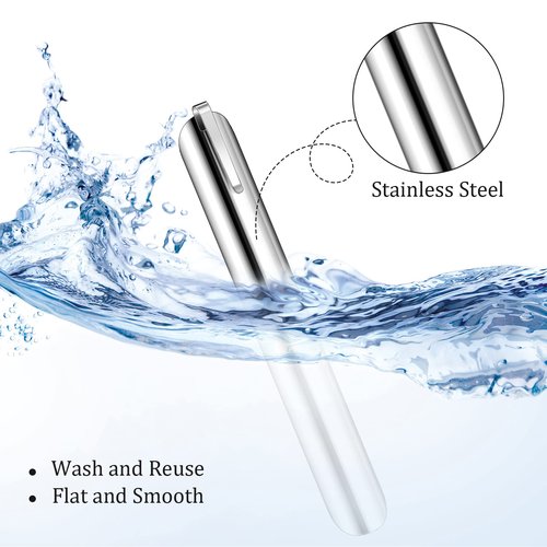 Chumia Crumbers for Servers, Table Crumb Sweepers Bread Cleaner Stainless Steel Table Crumbers for Tablecloth in Restaurants and Homes, Servers, Waiters, Waitresses Tool Accessories(Silver,20)
