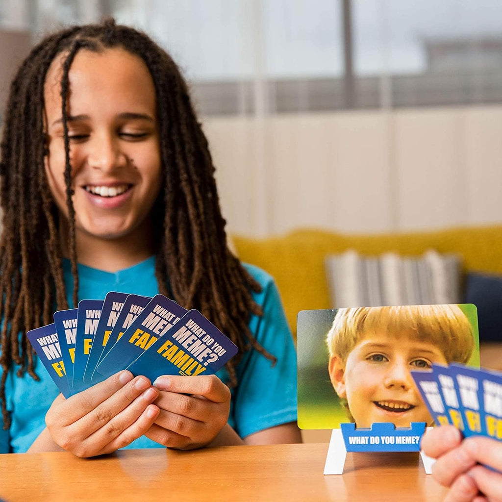 Relatable WHAT DO YOU MEME? Family Edition - Fun Family Game for Kids 8+ | 300 Caption & 108 Photo Cards