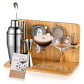 USEERIL Espresso Martini Kit Gifts Set with 2 Glasses,Mixology Bartender Kit,Cocktail Shaker Set with Bamboo Stand for Drink Mixer,Bar Set for House Warming Gifts,Home bar,Party Favors