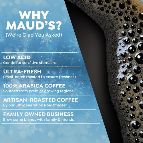 Maud's Holiday Blend Coffee Pods - 42 Count Variety Pack | 6 Assorted Medium Roast Flavors, 100% Arabica
