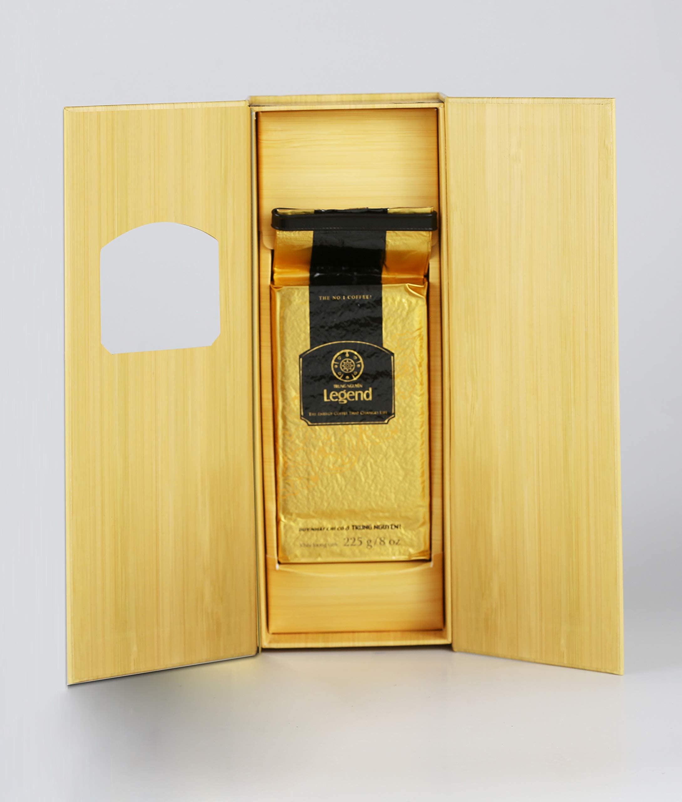 TRUNG NGUYÊN LEGEND PREMIUM COFFEE BOX for Business & Coffee Connoisseurs - Light Roasted Ground, Strong and Flavorful Vietnamese Energy Coffee (8oz)