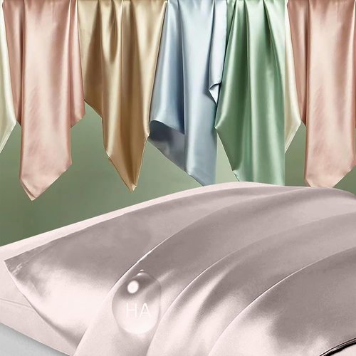 Mulberry Silk Pillowcase - Standard Size, Natural Satin for Hair & Skin, Zipper Closure, Taupe