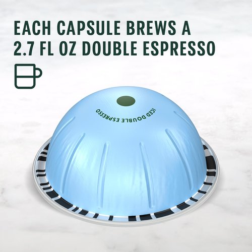 Starbucks by Nespresso Vertuo, Iced Blond Roast Coffee, 32-count Coffee Pods, Brews 2.7 oz.