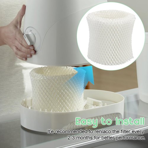 GAQUECY Humidifier Wicking Filters Replacement for Honeywell HC-888, HC-888N, Filter C, HCM-890, HEV-320 Series, Compatible with Duracraft DCM-200, DH-890 2-Pack