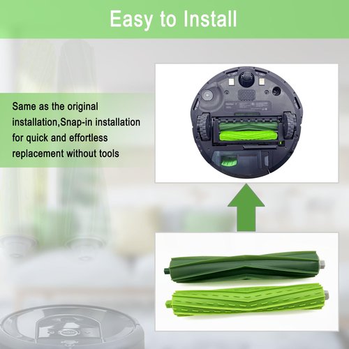 Replacement Parts for iRobot Roomba E5 E6 E7 i2 i3 i3+i4 i4+ i5 i5+ i6 i6+ i7 i7+ i8 i8+/Plus i1 E i j Series Robot Vacuum,1 sets of multi-surface roller brushes 4 filters 4 side brushes