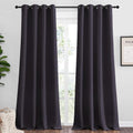 NICETOWN Greyish Purple Blackout Curtains - Thermal Insulated 90" Long Drapes | 2 Panels, 55" Wide for Living Room