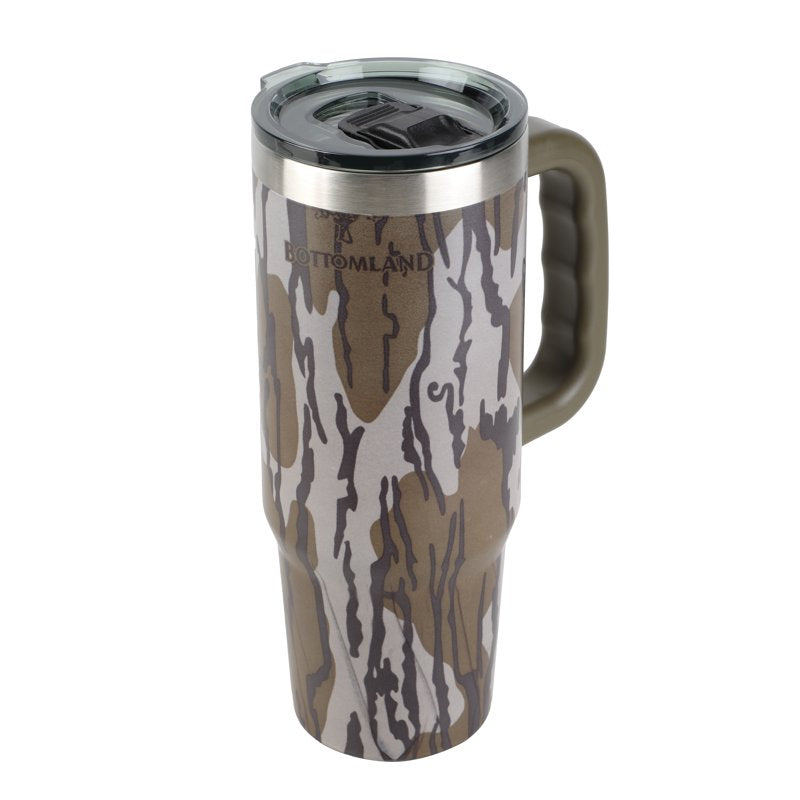 30oz Insulated Travel Tumbler with Handle - Bottomland Camo
