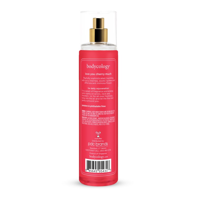 Love You Cherry Much Fragrance Body Mist - Fruity & Floral Scent, 8 fl oz