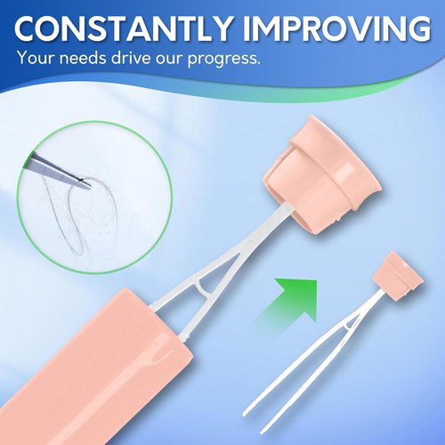 BOOMJOY Toilet Brush Set - Silicone Toilet Bowl Cleaner with Tweezers for Easy Bathroom Cleaning | Pink