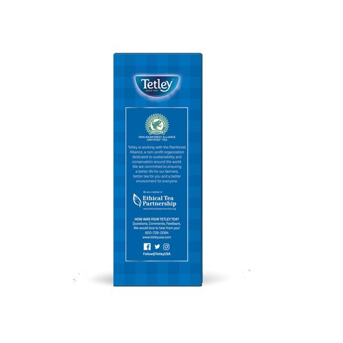 Tetley Classic Blend Premium Black Tea, Rainforest Alliance Certified, 100 Count (Pack of 12)