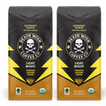 Death Wish Coffee, Ground Light Roast, Organic and Fair Trade, 1 Pound (Pack of 2)
