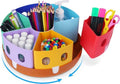 GAMENOTE Rotating Art Supplies Organizer - Lazy Susan for Kids' Desk & Classroom Storage | Large Size