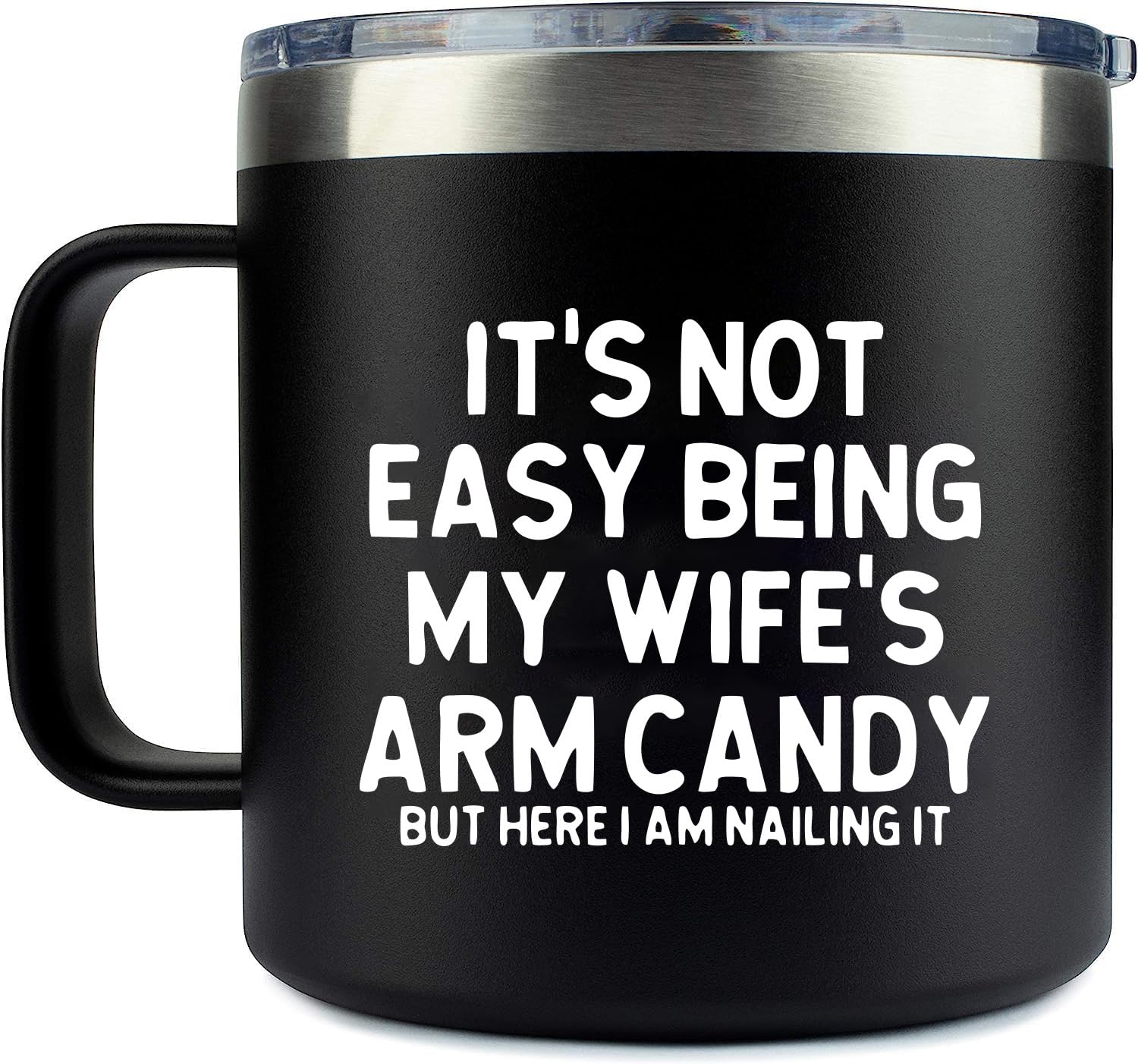 Angie's Box 14Oz Funny Husband Mug (Black) - Husband Gifts from Wife - Unique Birthday Gift