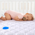 Yoofoss Waterproof Crib Mattress Protector - Soft, Breathable Quilted Pad for Standard Baby Crib 52''x28''