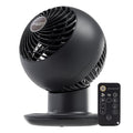IRIS USA WOOZOO Air Circulator Fan with Remote, Oscillation, 5 Speeds, 82ft Max Air Distance, 90° Adjustable Tilt, 30db Quiet Motor, Small Fan for Bedroom, Office, Dorm, Black
