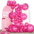 PartyWoo Pearl Hot Pink Balloons - 140-Piece Arch Kit with Various Sizes for Bridal & Birthday Celebrations