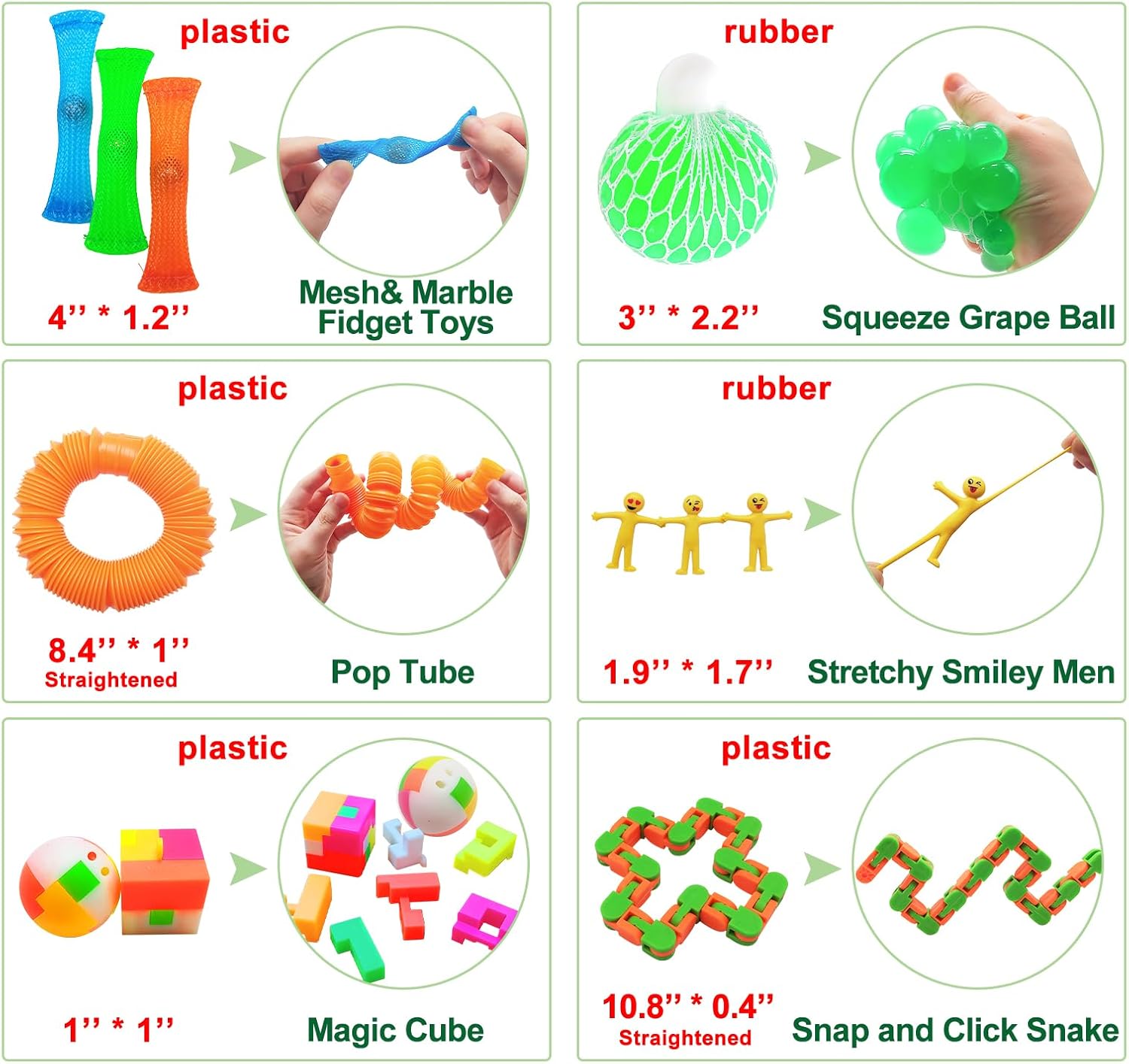 Scientoy Fidget Toy Set - 35 Pcs Sensory Toys for Anxiety Relief | Perfect for Kids & Adults