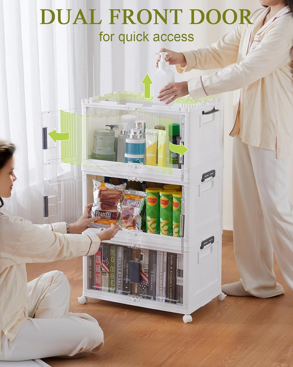 OlarHike 48QT Lockable Storage Bins - Durable Lids, 9 Pack for Organized Storage Solutions