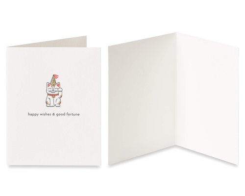 Papyrus Birthday Cards, Cat and Cake (2-Count)