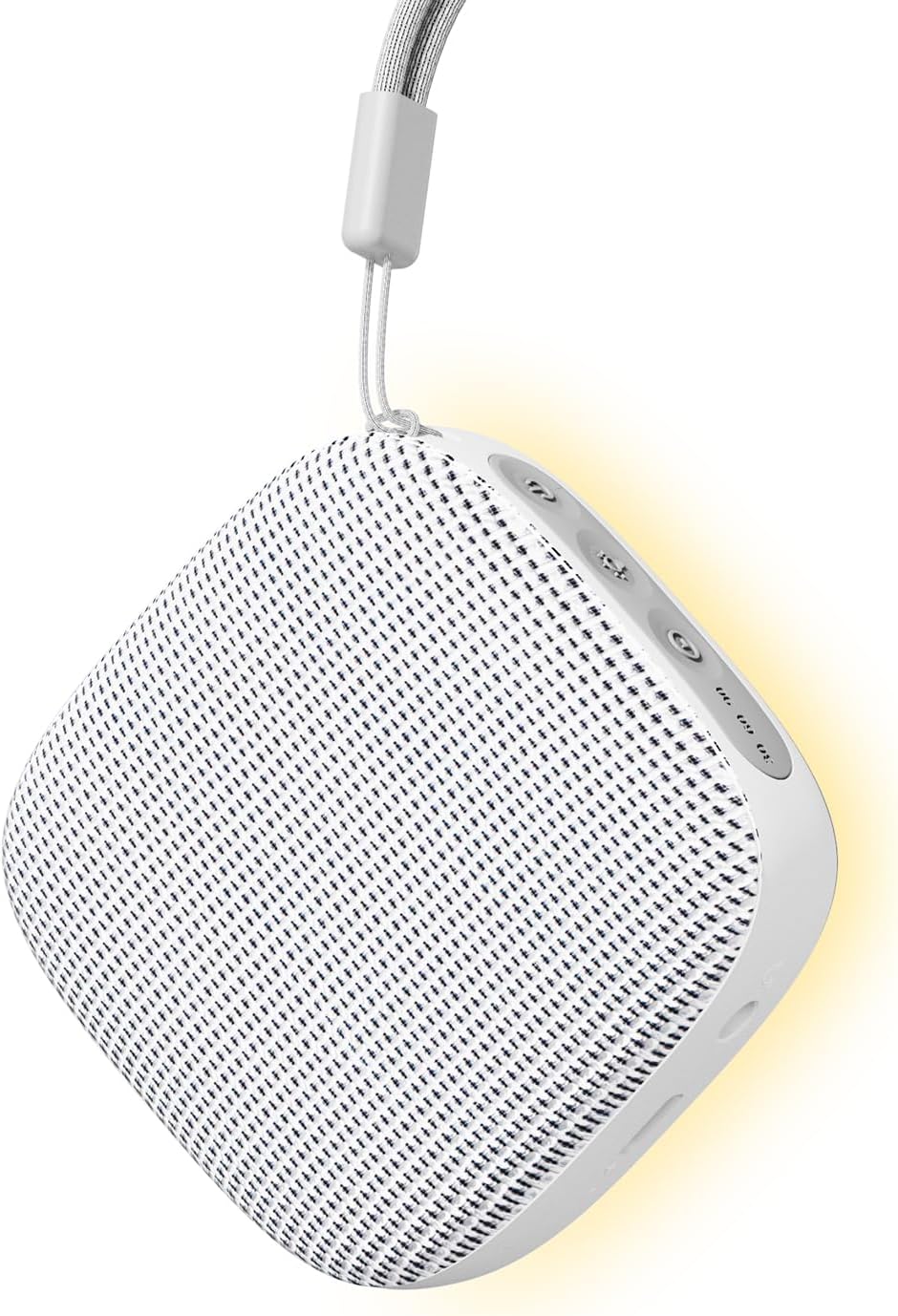 Skiennix Portable Sound Machine - 52-Hour Lasting White Noise Device with 21 Non-Looping Sounds | Ideal for Travel & Sleep (White)