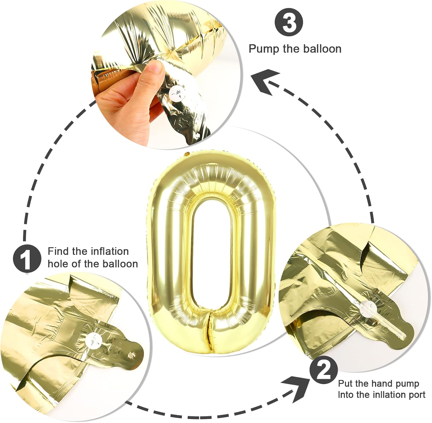 Number Balloons - 40 Inch Light Gold 1 Balloon for 1st Birthday Party Decorations & Baby Showers