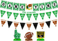 Ufocusmi Pre-Strung Football Party Decoraitons Game Time Banner Football Banners, Sports Themed Honeycomb Table Centerpieces Birthday Party Supplies