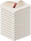 Niallant Cotton Kitchen Towels - Soft & Absorbent Dish Rags | 12 Pack, 12x12 Inch Size