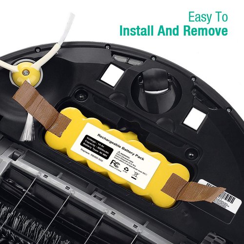 FirstPower 5.0Ah 14.4V Compatible with Roomba Battery Replacement R3 Battery 500 600 700 800 900 Series 510 530 531 532 535 536 540 550 552 560 570 580 595 620 650 660 760 770 780 790 800 870