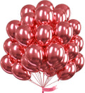PartyWoo Metallic Pink Balloons - 50pcs 12 Inch Chrome Hot Pink for Birthday & Wedding Decor