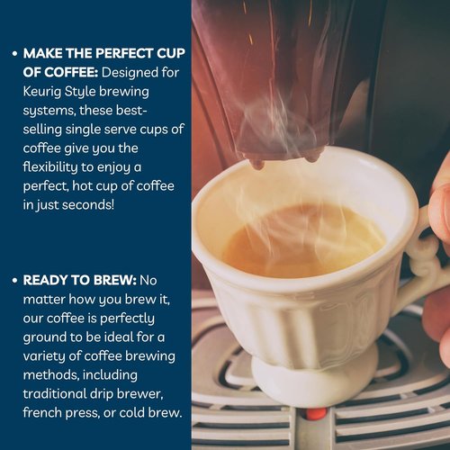 Door County Coffee Highlander Grogg Ground Coffee - 10 Count Single Serve Cups | Medium Roast, 100% Specialty Arabica