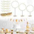103 Pcs Wizard Party Chocolate Decoration, with 3 PCS Gold Goal Posts, 50Pcs Golden Wings Chocolate Wafer Cupcake Toppers with 50Pcs Glue Point for Birthday Wizard Theme Party Supplies