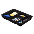 Navaris Felt Drawer Organizer Tray - Tidy Desk Drawers, Office Supplies, Jewelry, Cosmetics, Small Personal Items and Accessories - Black