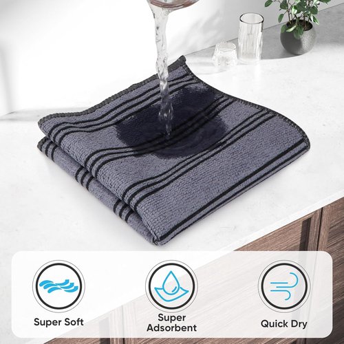 HOMEXCEL Microfiber Cleaning Cloths - Lint-Free, Scratch-Free & Highly Absorbent | 12 Pack Kitchen Towels