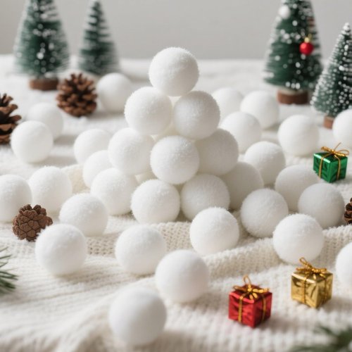 Christmas Decorations Indoor, 120 PCS 2 Inch Fake Snowballs for Kids Indoor Fight Set Game for Family Party, New Years Eve Party Supplies 2026 for Grandkids Kids Adults Fun School Carnival Holiday