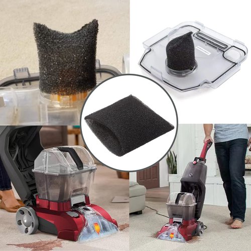 Aolleteau 4 Pack Foam Tank Filter Compatible with Hoover Steam Vacuum Cleaner F5800 Series