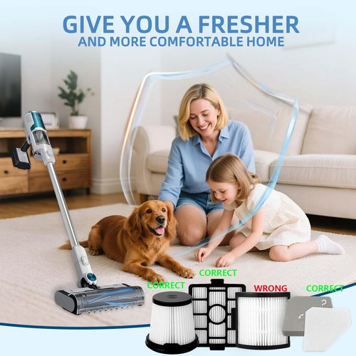 BU3521 HEPA Filter Replacement Compatible with Shark BU3521 BU3523 BU3120 Clean Lightweight Cordless Stick Cleaner, Shark BU3523 Clean and Empty Cordless Stick Vacuum, Auto Empty System