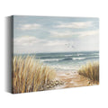 summer melody Coastal Painting Art Ocean Picture - Abstract Seascape Canvas Beach Artwork Modern Seashore Prints for Bedroom Living Room