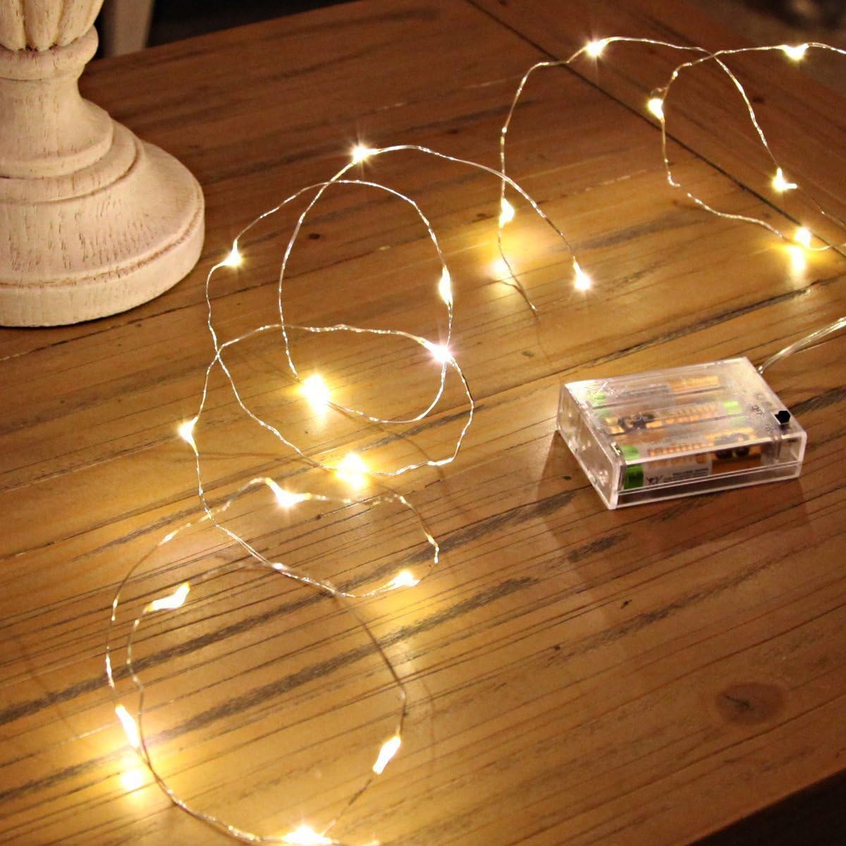 ANJAYLIA Fairy Lights - 16.5Ft Battery Operated LED String Lights for Home, Party & Wedding Decor | Warm White