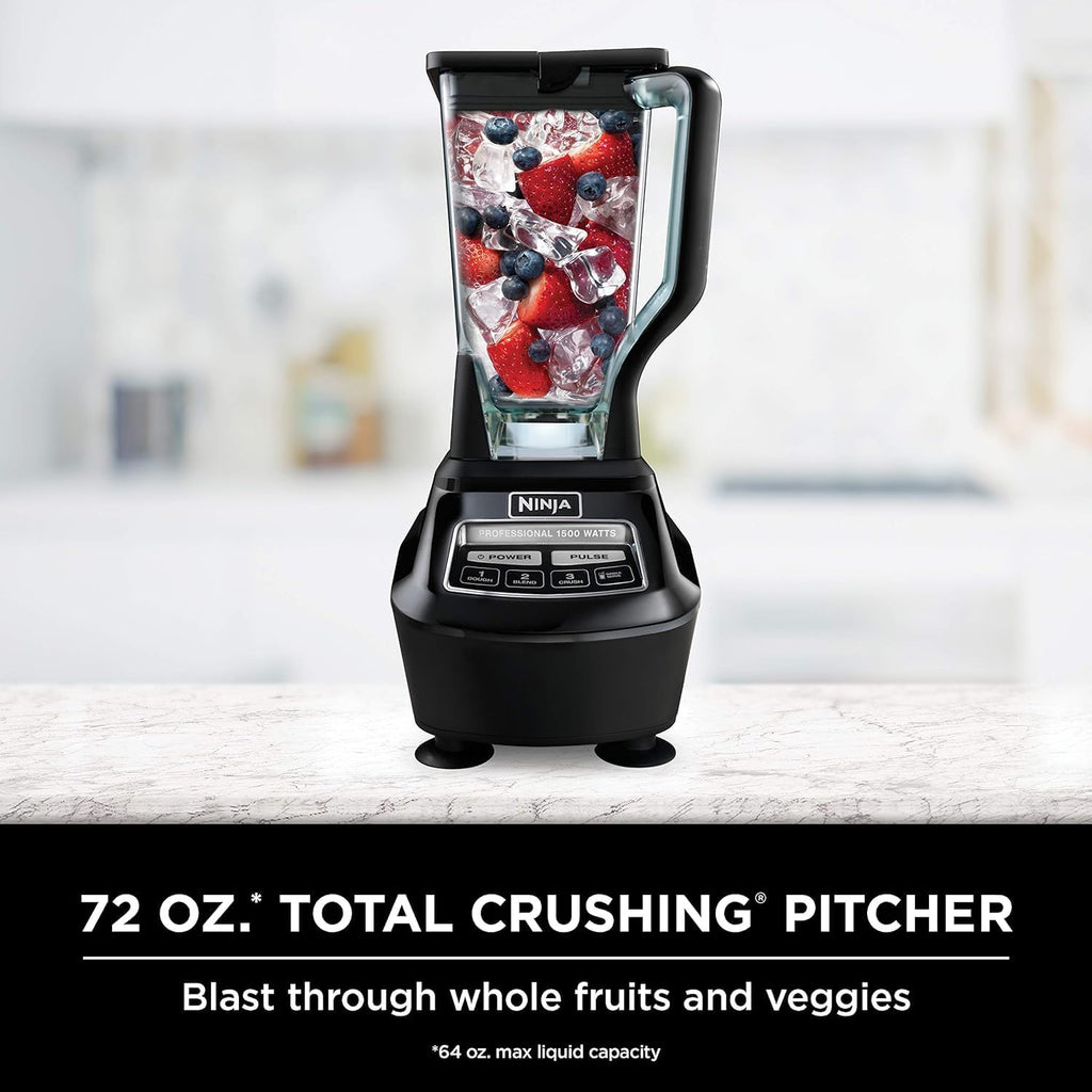 Ninja Mega Kitchen System - Powerful Blender & Food Processor with Nutri Ninja Cups - Renewed