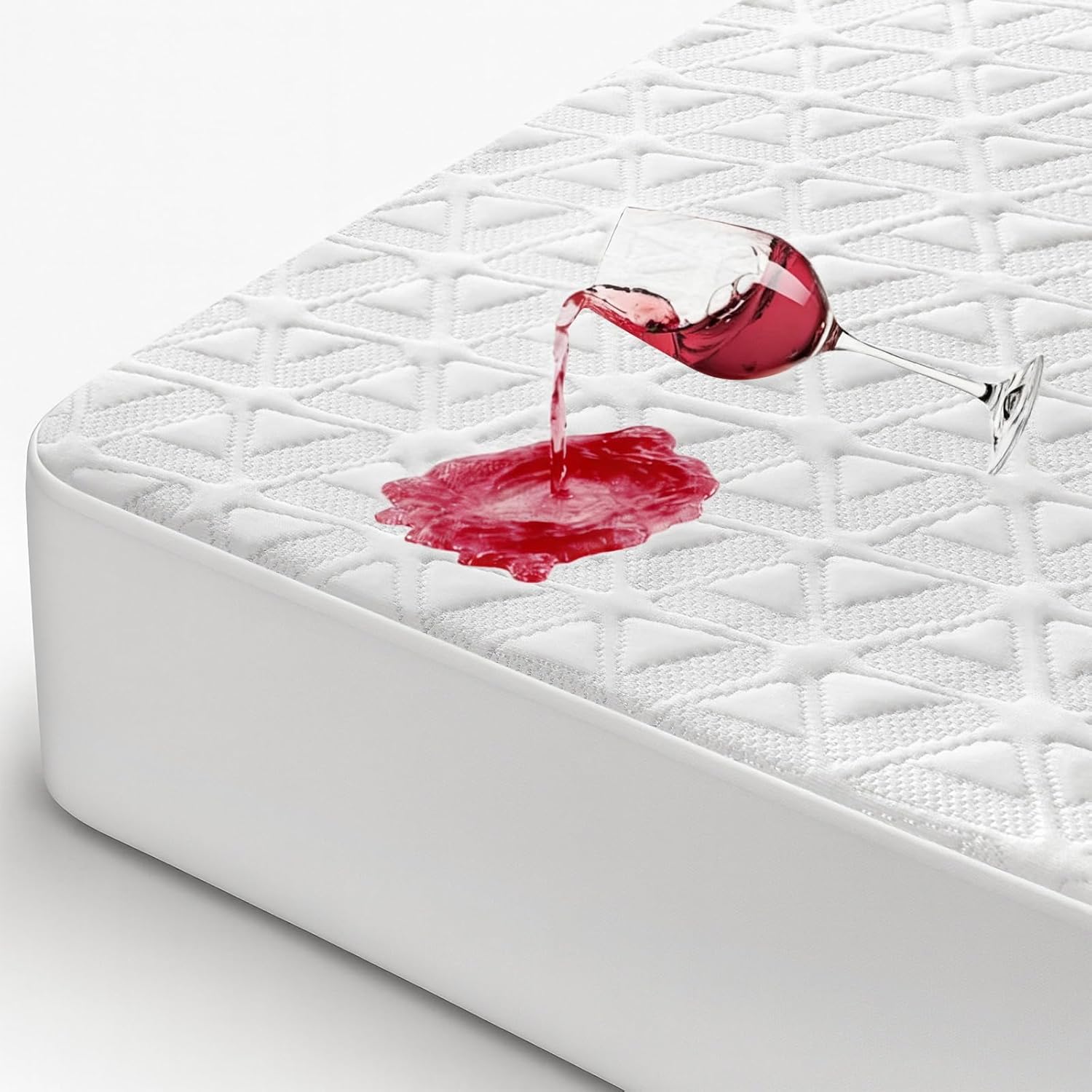Skiennix Waterproof Mattress Protector - Soft, Breathable Twin Size Pad with Deep Pocket | Noiseless Cooling Cover