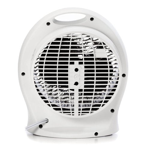 Sohler Portable Electric 1500W Fan Heater with Adjustable Thermostat, Overheat and Tip-Over Protection, ETL Certified, Ideal for Home & Office, White