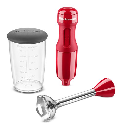 KitchenAid KHB1231QHSD 100 Year Limited Edition Queen of Hearts Corded Hand Blender, 3 Speed, Passion Red
