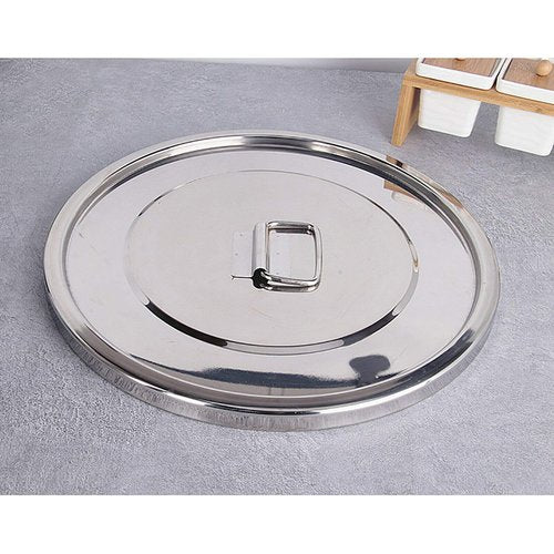 CNCEST Stainless Steel Airtight Canister for Kitchen, Rice Cereal Grain Canisters Container for Household Kitchen Food Bean Flour Oil Sugar Milk Cookie Storager Bucket w/Handles Lid (12L)