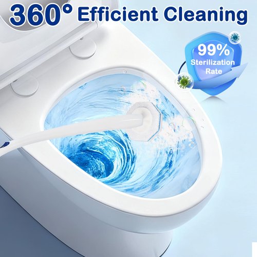 100 Count Disposable Toilet Wand Refills for Clorox Toilet Wand, 5X Cleaning Power Scrubber Refill, High-Density Disposable Brush Refills, 360° Efficient Cleaning, No Falling Apart, Fresh Fragrance.