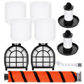 Aymthgt LZ600 Filter Replacement for Shark LZ601 LZ602 LZ602C APEX UpLight Lift-Away DuoClean Vacuum Cleaner, 2 HEPA Filters + 2 Pre-Motor Filters + 4 Foam Filters + 1 Brush Roll # XFFLZ600 & XHFFC600