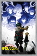 My Hero Academia: Season 6 - Key Art 2 Wall Poster, 22.4L" x 14.7W", Gray Framed Version
